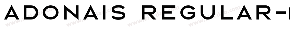 Adonais Regular字体转换